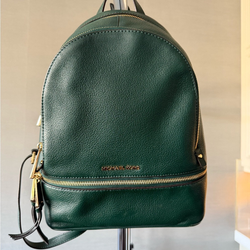 Michael Kors backpack purse green